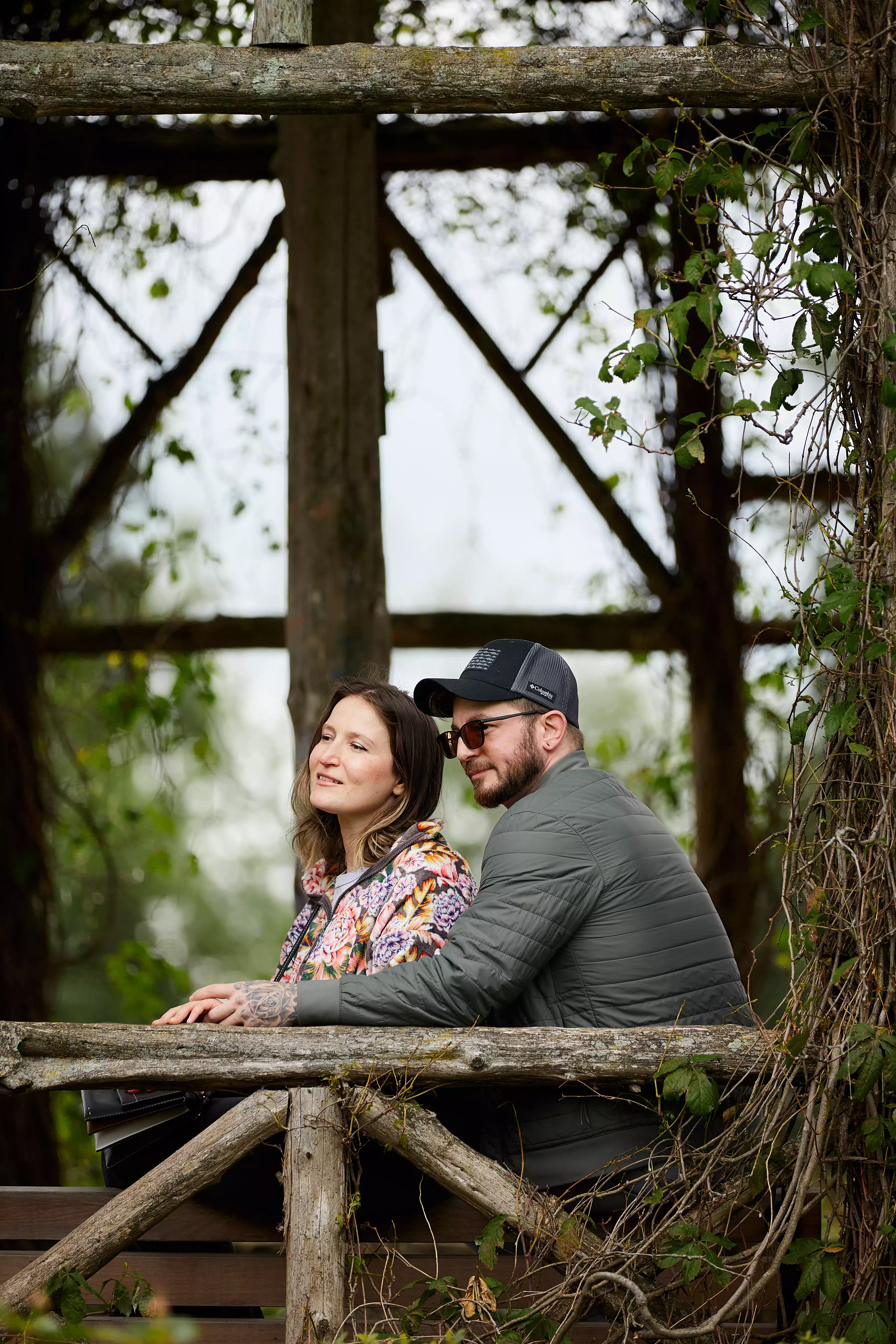 Couple portrait, intimate moment