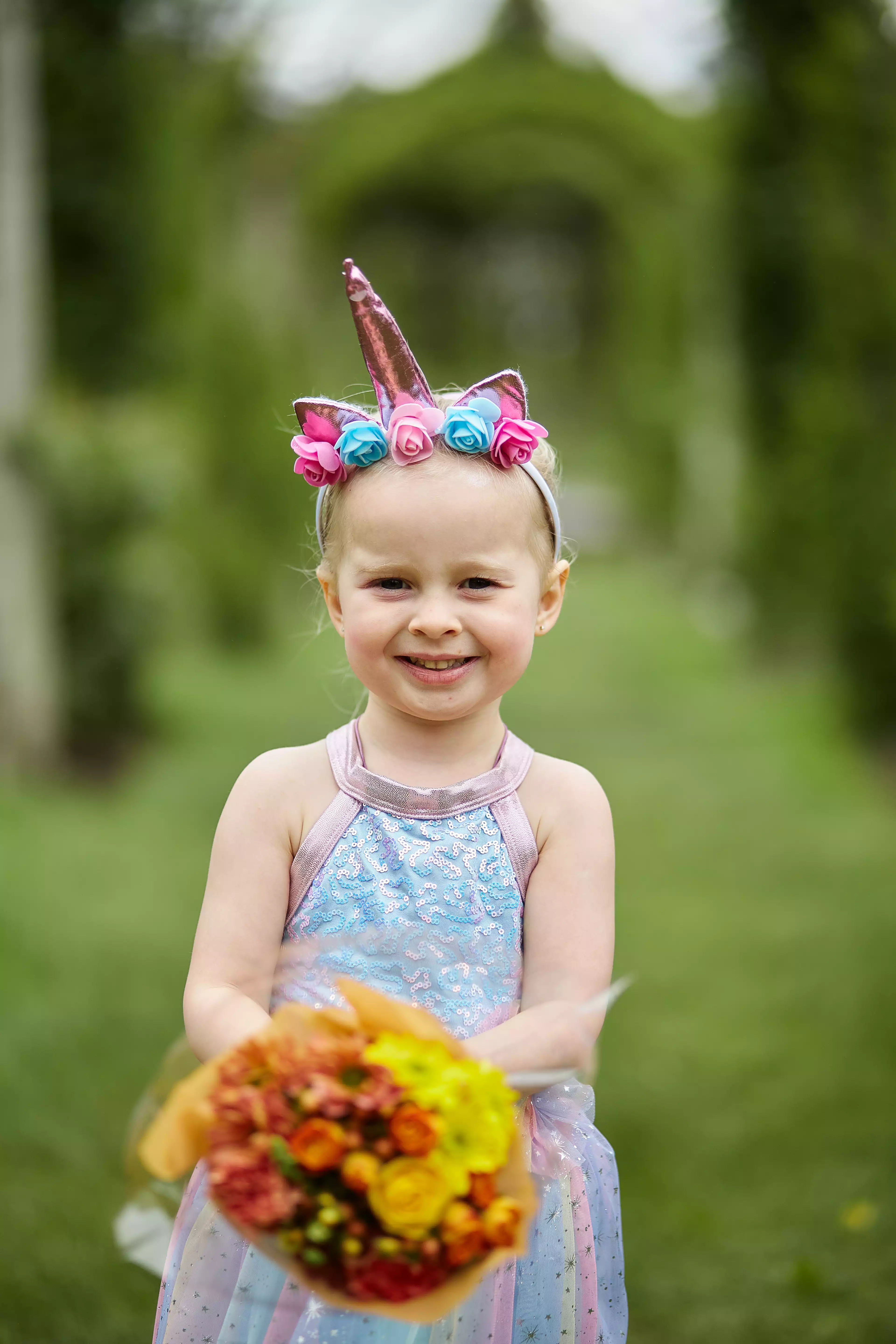 Child in portrait format